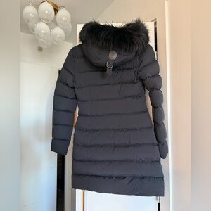 Mackage Women's Black Puffer Coat with Fur Hood